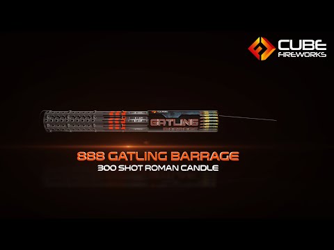 888 Gatling 300 Shot Roman Candle